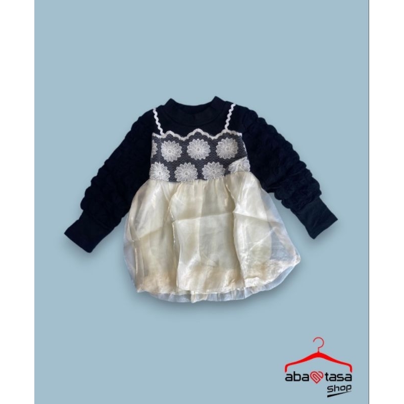 Dress anak tangan panjang/Gaun anak /Gaun pesta