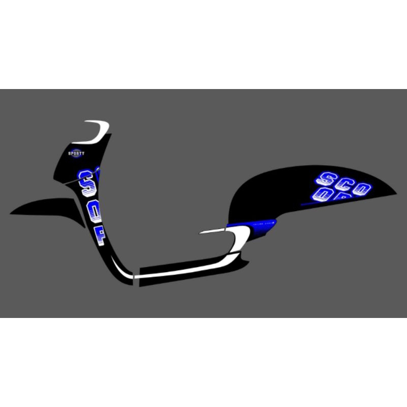 STRIPING STICKER SCOOPY 2021 2022 TRANSPARAN DESAIN LIST ORIGINAL SCOOPY TERBARU