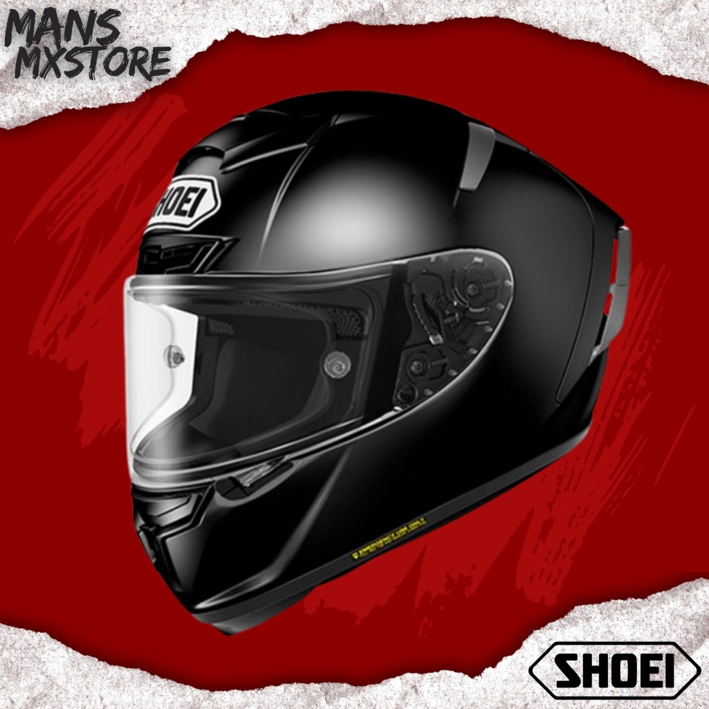 HELM SHOEI X14 BLACK GLOSSY HELMET X-FOURTEEN ORI