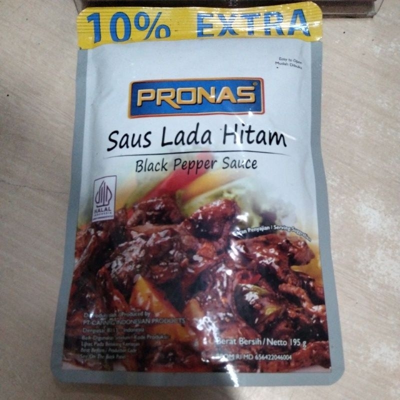 

Pronas lada hitam/pronas lada hitam 195g/saus lada hitam/black pepper sauce/pronas saus/sauspronas/saus lada hitam instan/instan black pepper sauce/sauspronas murah