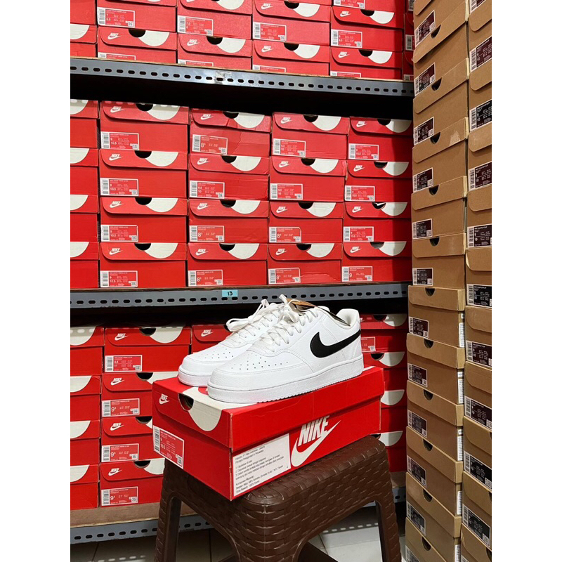 DISKON GEDE Nike Court Vision Low White Black ORIGINAL RESMI STORE
