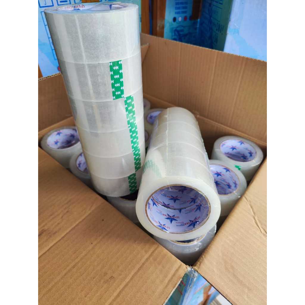 

[1 Box] Lakban OPP Bening Coklat Grosir 1 Dus / 1 Karton 45mm x 90 Yard Full