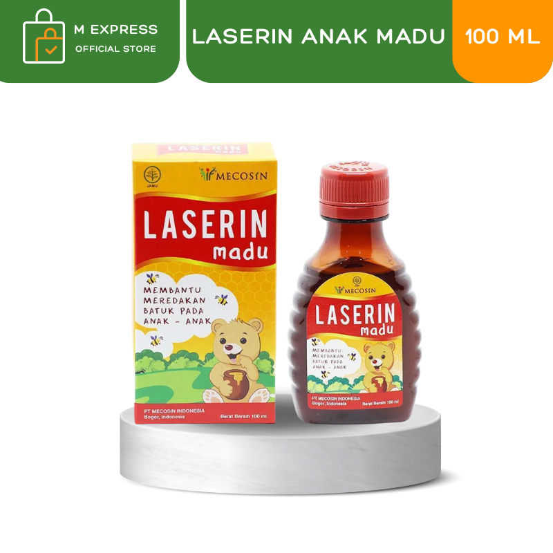 MEGAMART | Laserin anak madu sirup obat batuk tradisional pilek flu kids 60 ml & 100 ml