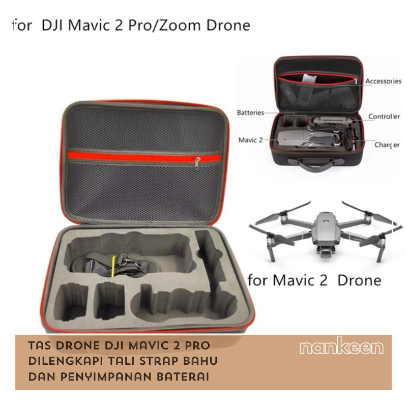 nankeen - Tas Drone DJI Mavic 2 Pro/Koper Drone DJI Mavic 2 Pro/Shock Resistant Protective Case DJI 