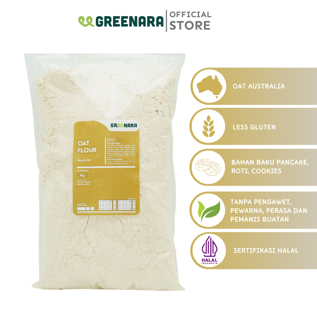 

Greenara Tepung Oat / Oat Flour