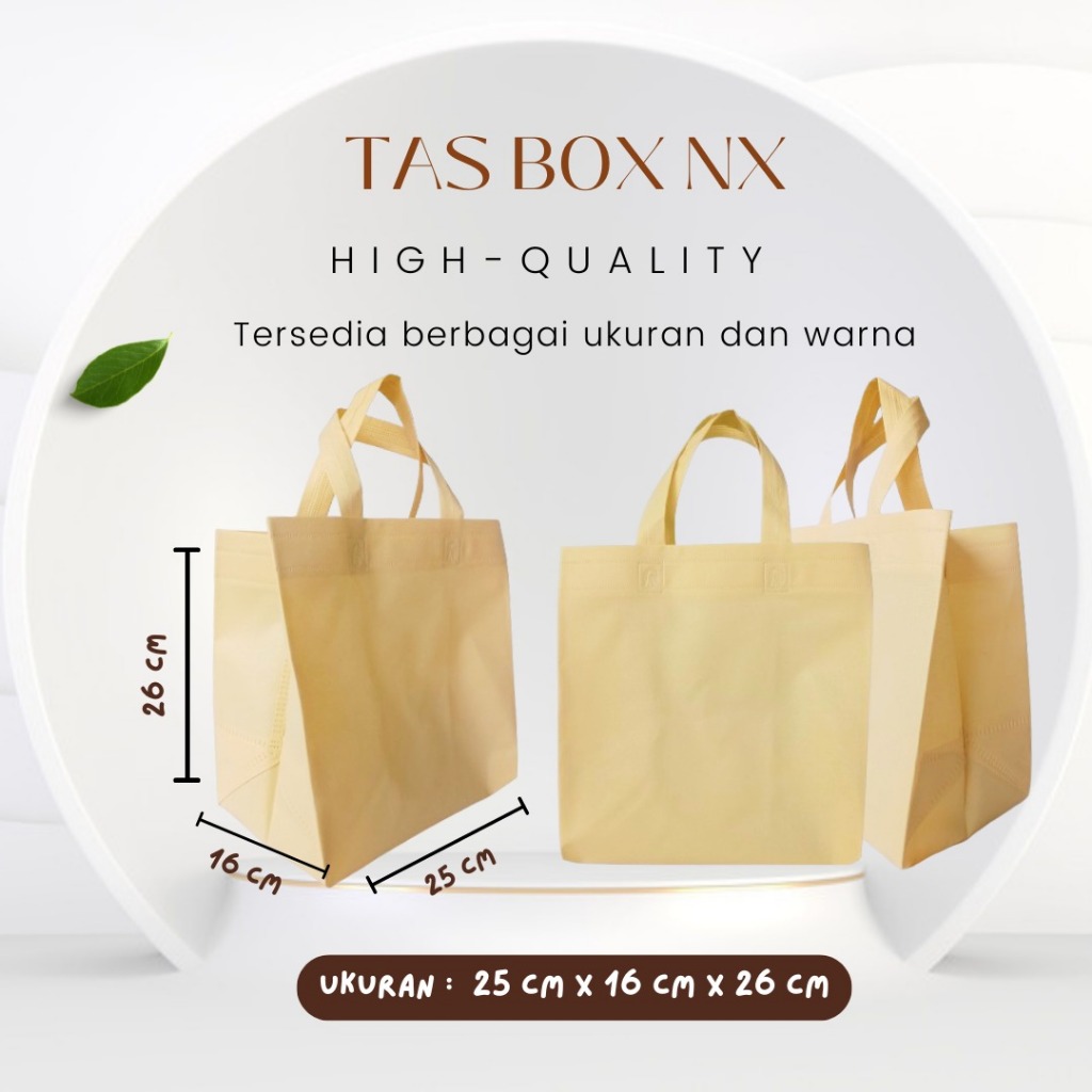 

(1 LUSIN = 12 PCS) Tas Hajatan Spunbond / Tas Nasi Box / Tas Spunbond / Tas Hajatan / Tas Belanja/ ukuyran 16 (NX)