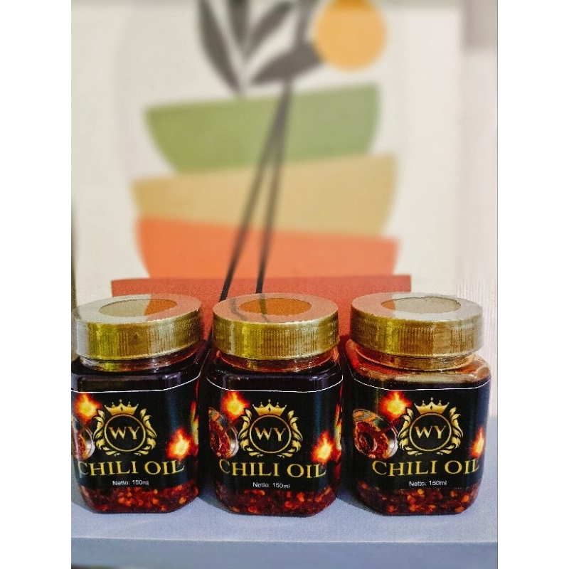 

WY Chili Oil Isi 3 Botol/Chili Oil/Sambal Chili Oil/Chili Oil Halal/Produksi WY/Khas Daun Jeruk 150 ml