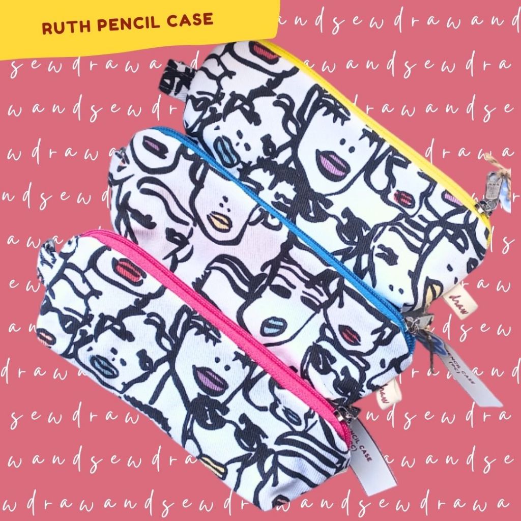 

RUTH PENCIL CASE | Tempat Pensil | Pencil Case | Tempat Pensil Gemas | Gift | Make Up Pouch