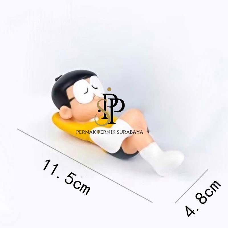 MINIATUR KUE TART NOBITA TIDUR TEMAN DORAEMON HIASAN KUE TART CAKE DECORATION DEKORASI KUE ULANG TAH