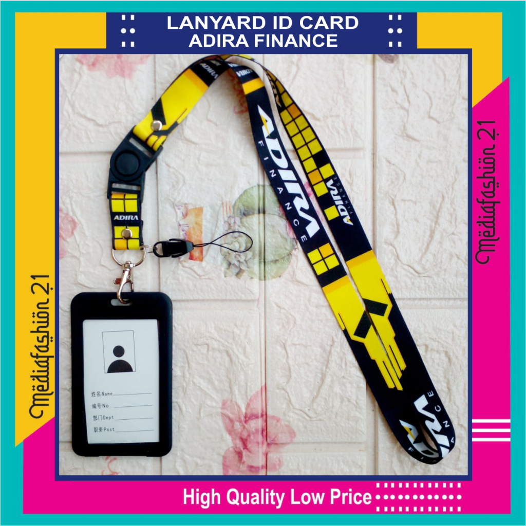 

RB Lanyard Tali Gantungan ID Card ADIRA FINANCE Free Strap Gantungan HP/Flashdisk