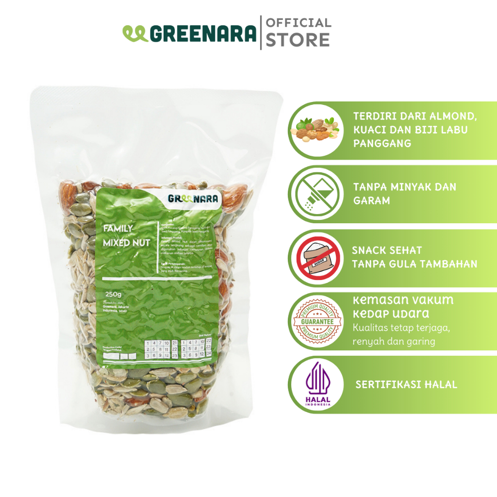 

Greenara - Family Mixed Nuts 250gr