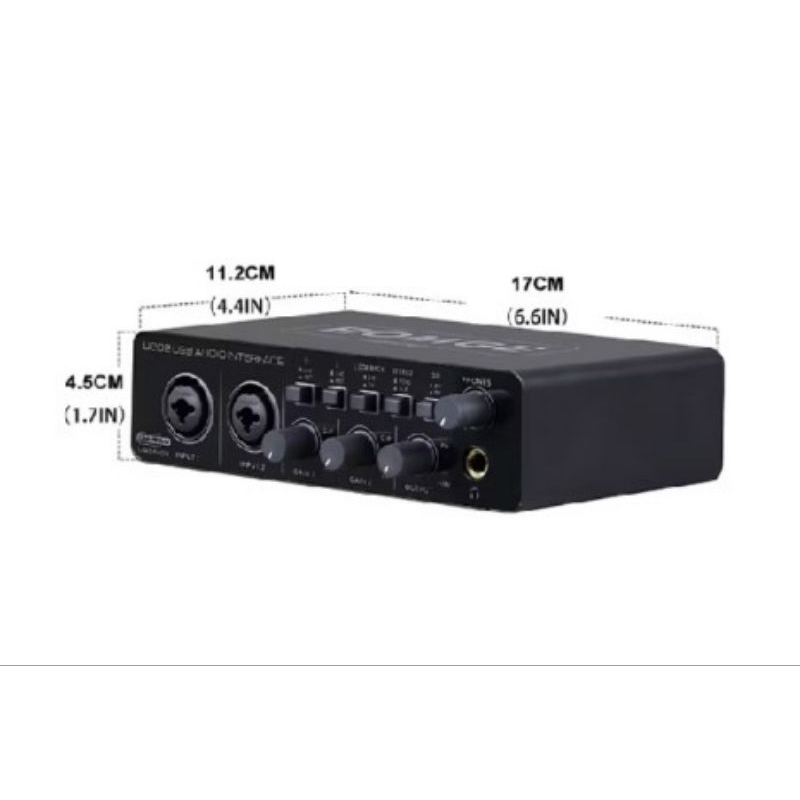 BOMGE U202 32-bit/192KHZ 2 CHANNELS PROFESSIONAL USB AUDIO INTERFACE