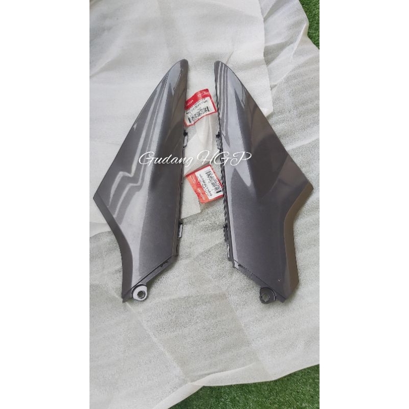 Covet L & R Side Set Grey Metalic Honda Supra X 125 Old Batman 2007-2014 64370 64380-KTM-850FMN Ori 