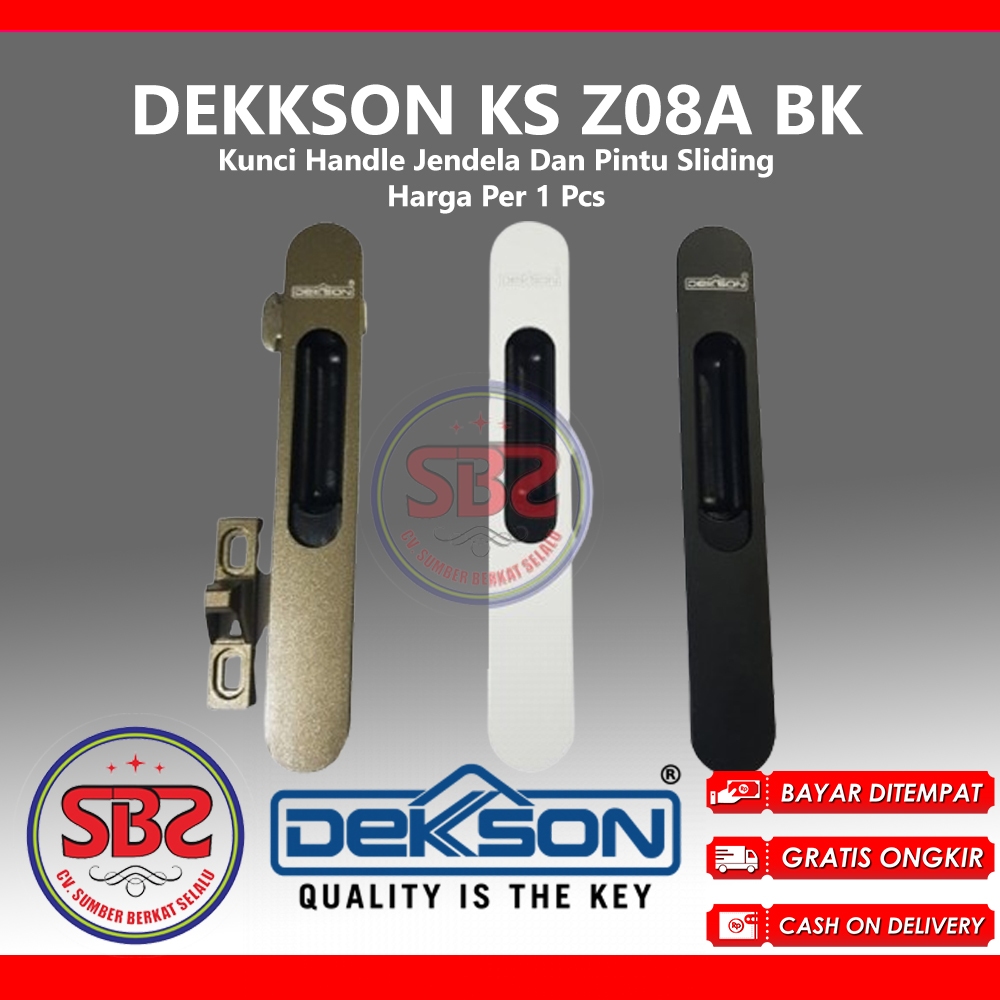 DEKSON Kunci Handle Jendela Dan Pintu Sliding Dekkson KS Z08A BK