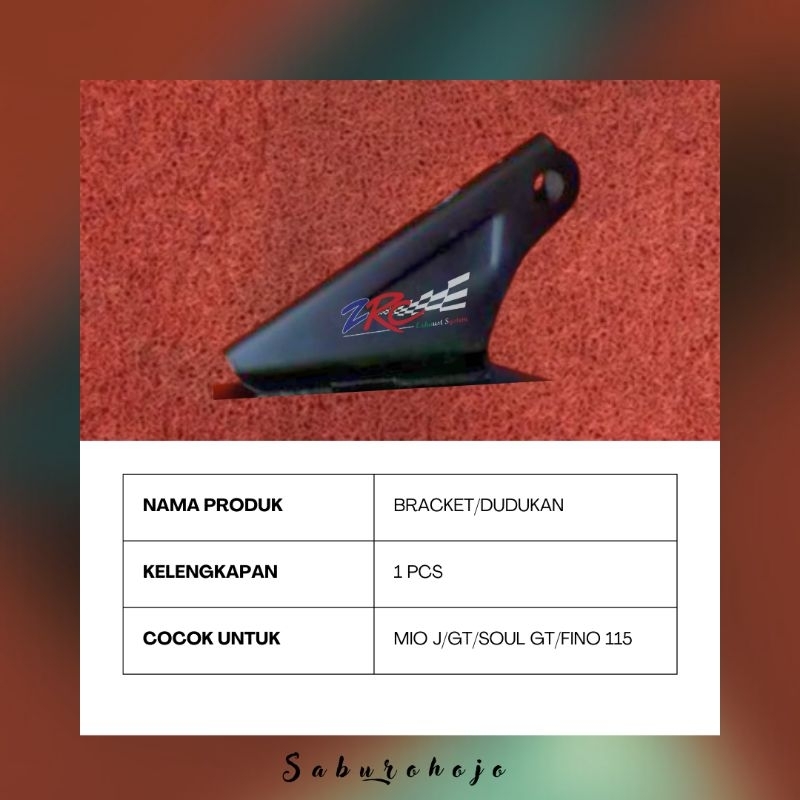 [BARU] Bracket/Dudukan Knalpot Mio J/Mio GT/Soul GT/Fino 115 ZRC