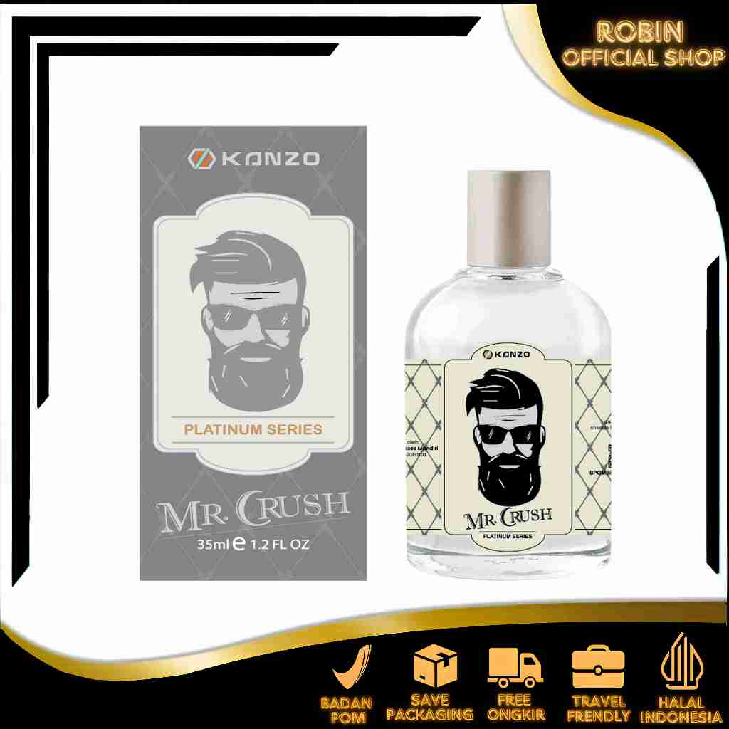 RN - [BPOM] Parfum Mr Crush 35ml Premium / Parfum Mr Crush 35ml Best Seller / Parfum Pria Wangi Taha