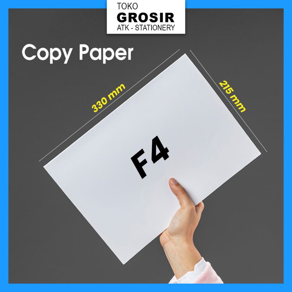 

(PACK) Kertas HVS Ukuran F4 70 gsm COPY PAPER 50 / 100 Lembar / 1 PACK kertas copypaper F4 ISI 100 / 50