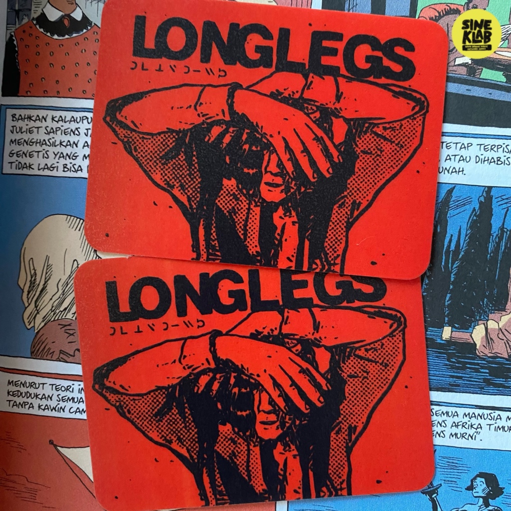 

sineklab - Sticker LONGLEGS - Edisi Sticker Film / Movie / Cinema / Series / Sticker Laptop