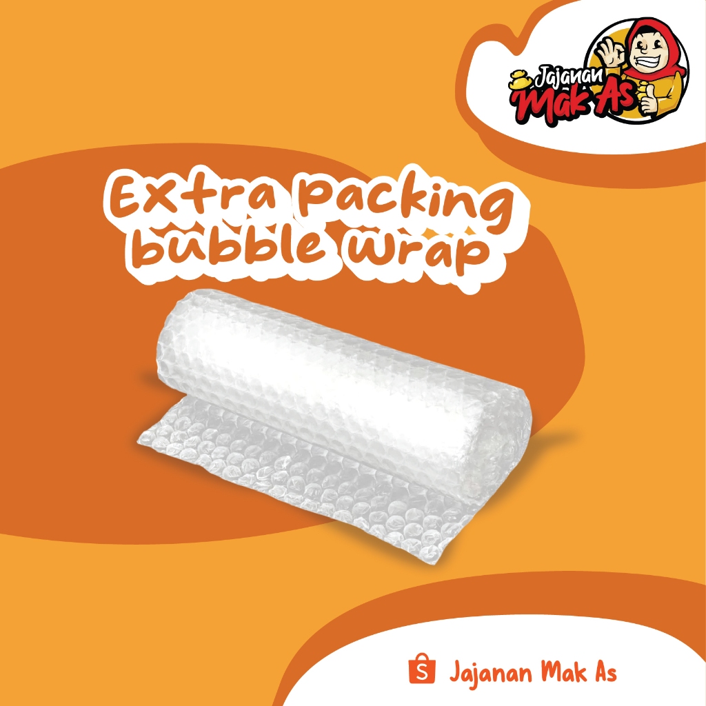 

EXTRA PACKING BUBLE WRAP UNTUK KEAMANAN