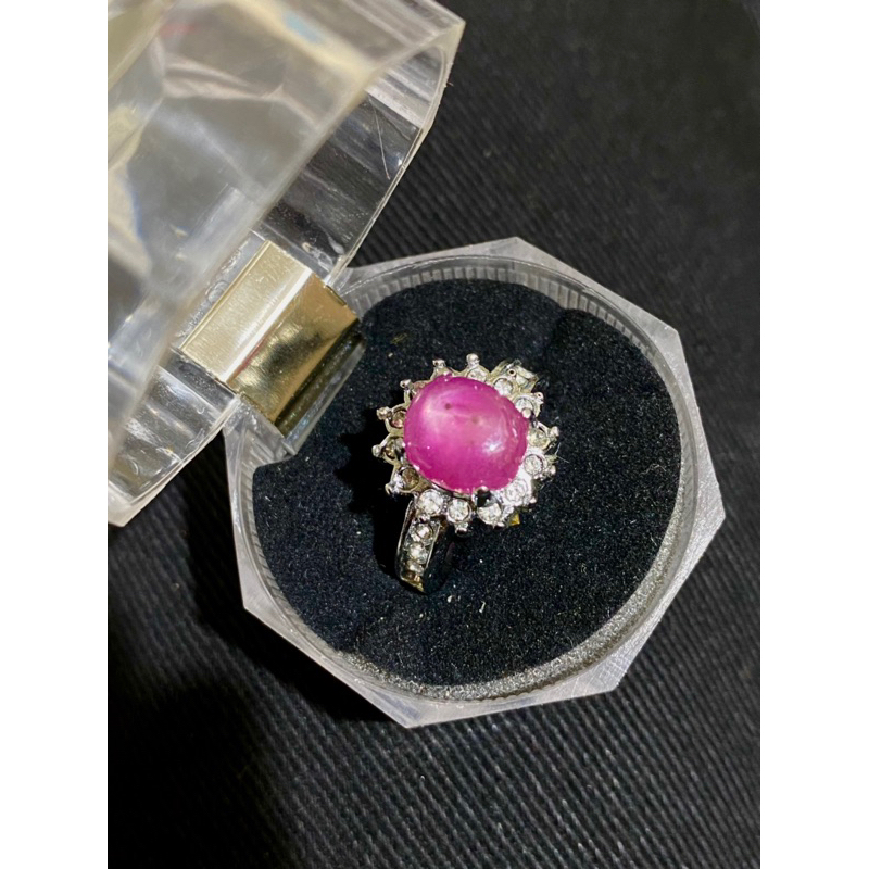 Cincin Wanita Cantik Permata Natural Ruby Tanzania
