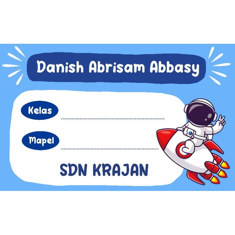 

Sticker buku isi 20 (request gambar cantumkan dalam pesanan)