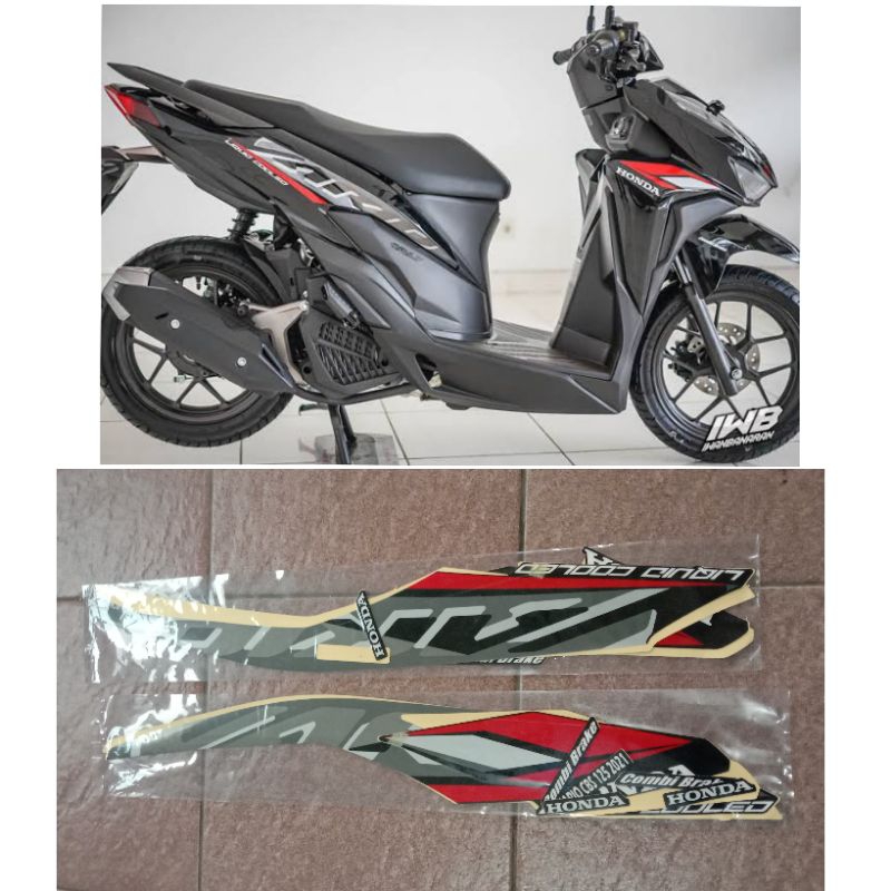 Stiker striping vario 125 2021 hitam / Lis body vario 125 2021 hitam