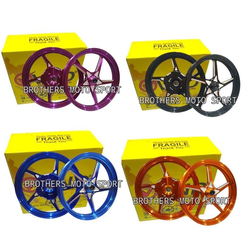 velg vnd ak55 v3 vario110 velg racing vnd beat new/beat deluxe/beat keyless/beat street/beat lama ve