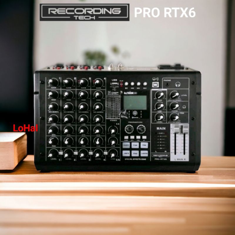 Recording Tech PRO RTX 6 Mixer Audio Professional RTX6 RTX-6 USB