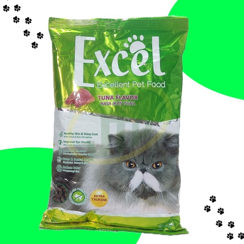 EXCEL ADULT TUNA FLAVOR DONAT - Makanan dry food kucing dewasa pelet donat - 500gr