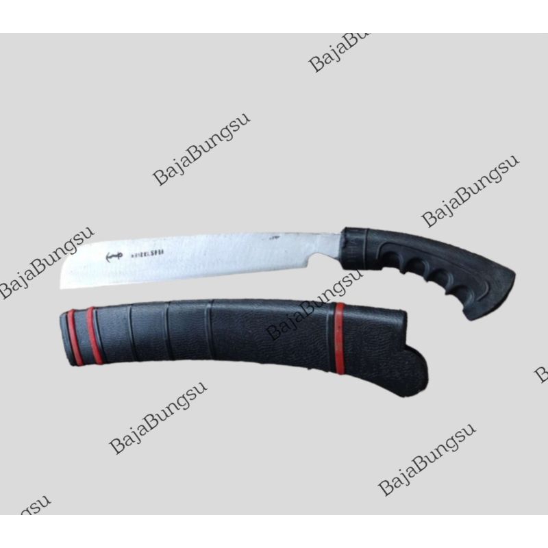 PISAU KAYU GRAHANG/ PISAU PEMOTONG KAYU / PISAU PEMOTONG BAMBU, PISAU + SARUNG.