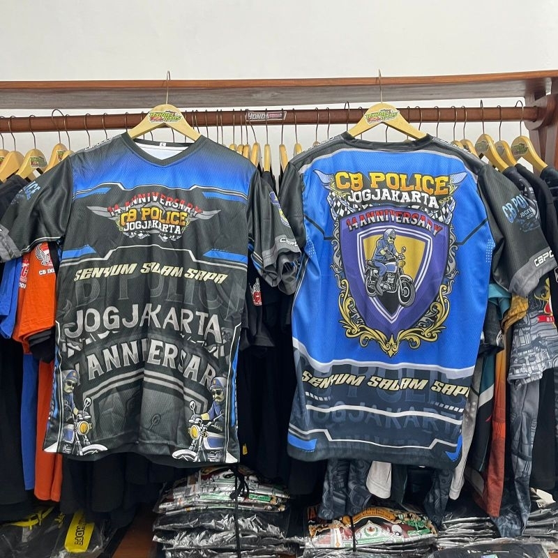 6 MACAM JERSEY CB POLICE/KAOS CB POLICE FREE STIKER BANYAK