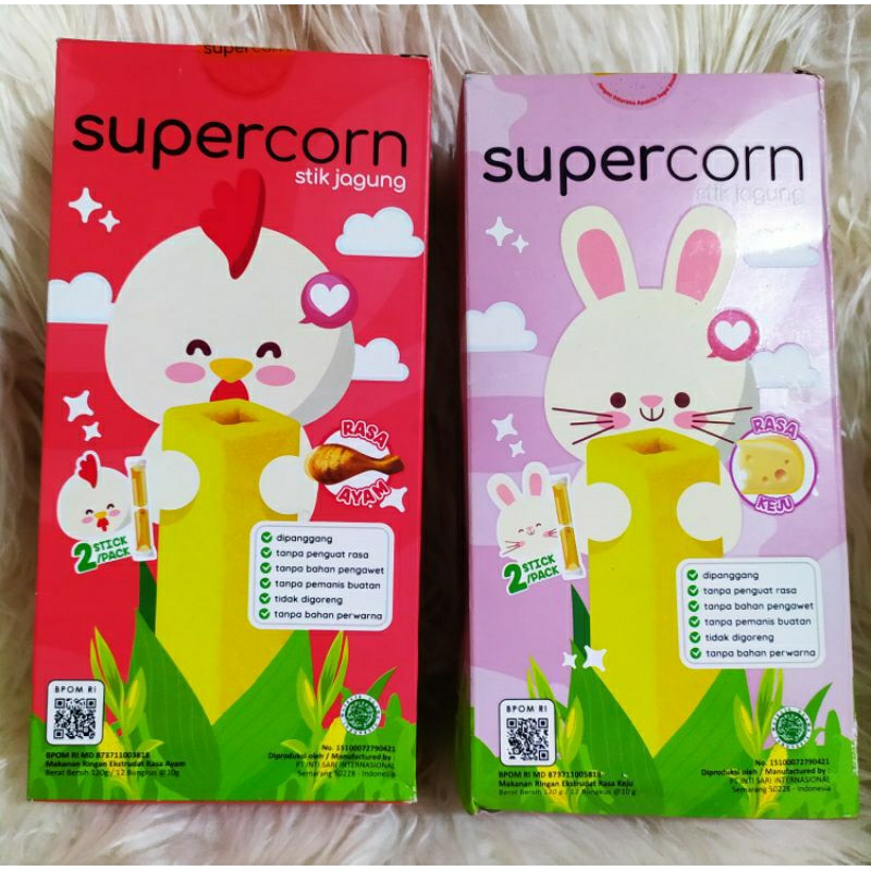 

SUPERCORN STICK JAGUNG SNACK ALL VARIANT 120 gram isi 12x10gram