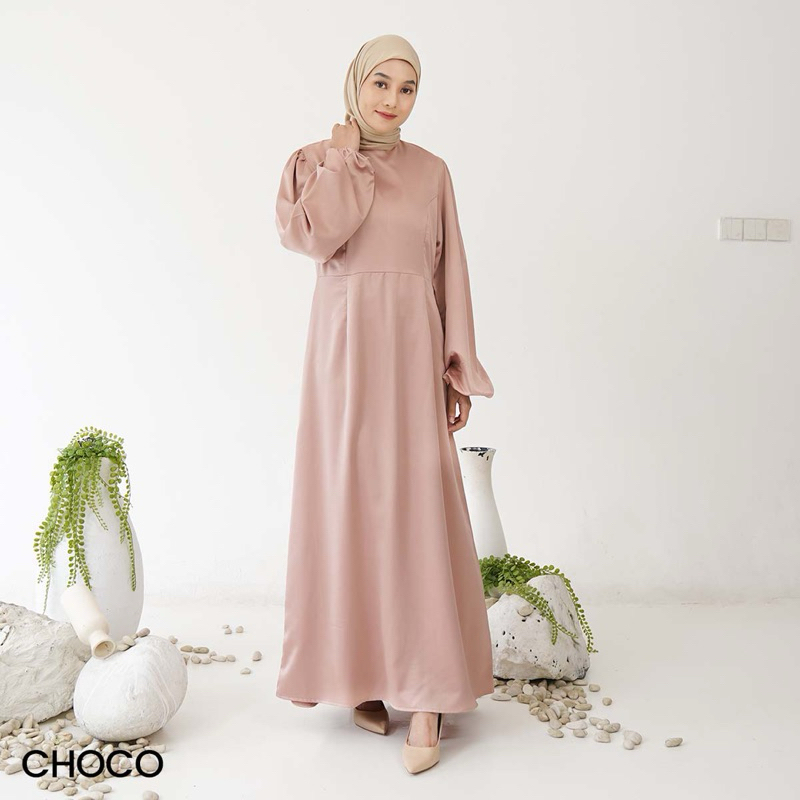 velourse.id DRESS SATIN SALWA/ DRESS PANJANG/ HIJAB DRESS/ DRESS WANITA MURAH/ LONG DRESS