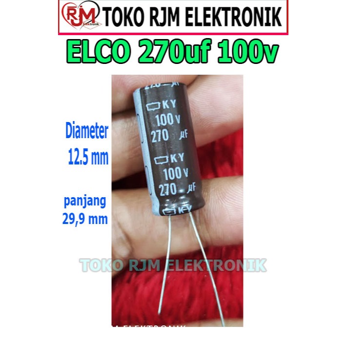 elco 270uf 100v termurah dan berkualitas