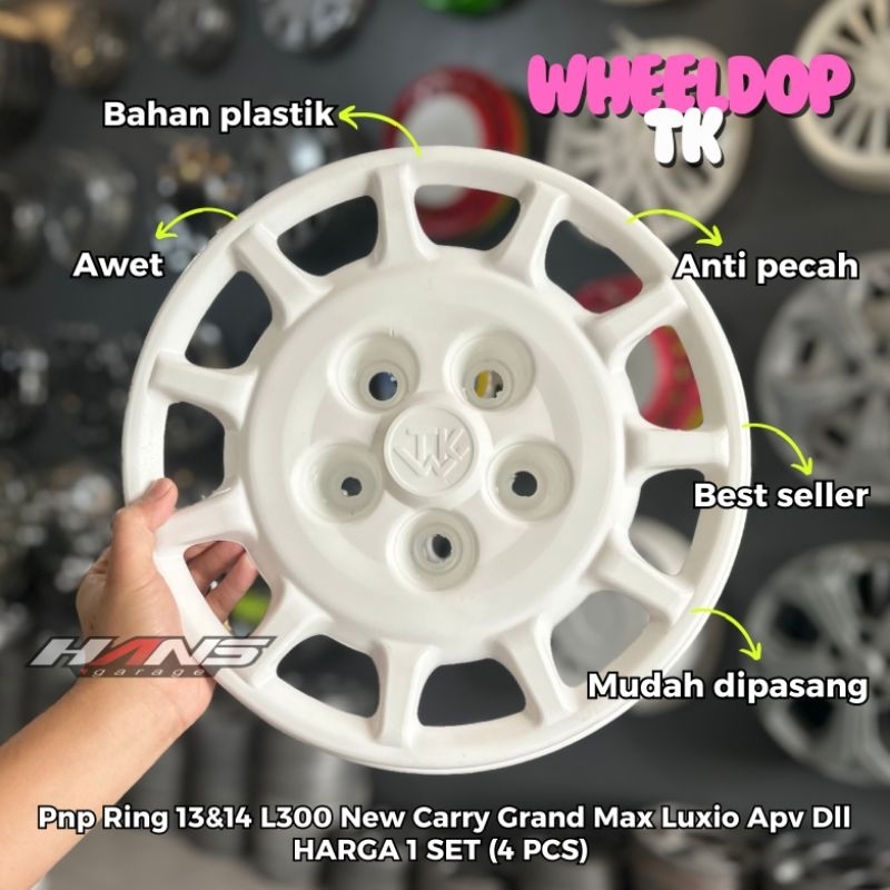 wheeldop tkw model rally look ring 13 ring 14 baut 5 bisa dipasang di l300 new cary granmax dll