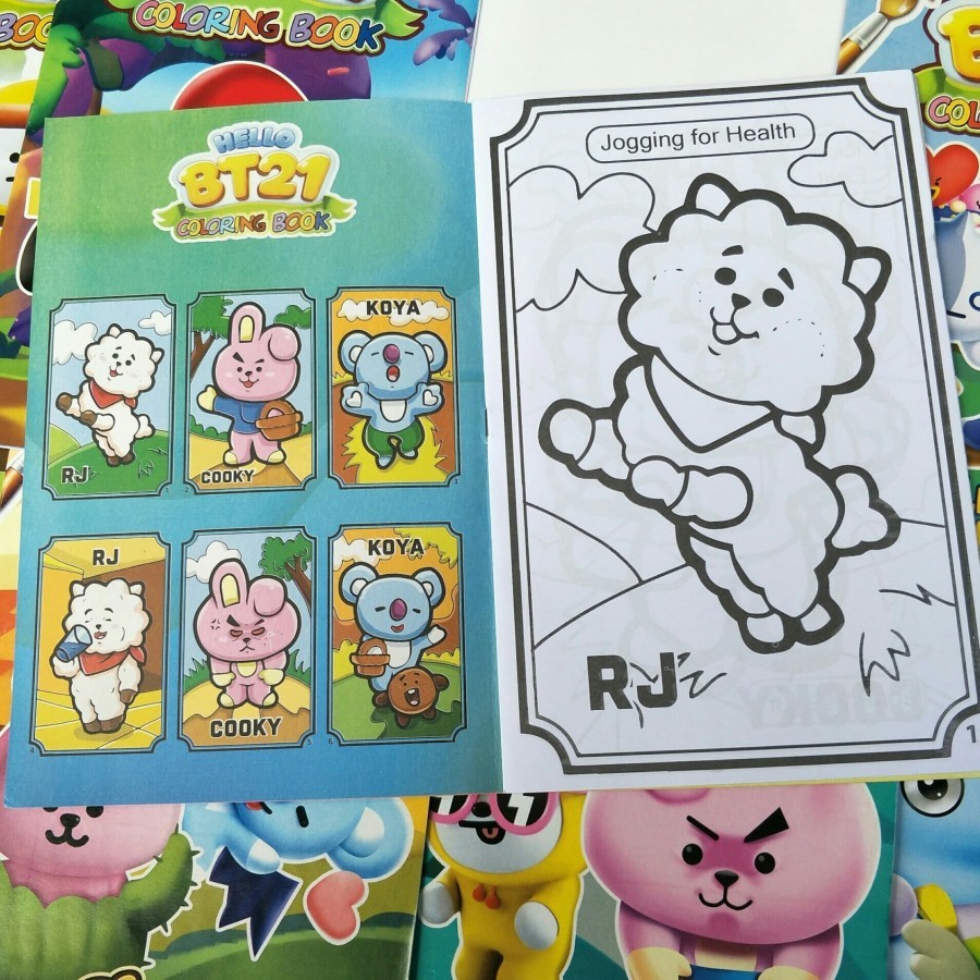 

Buku Mewarnai Anak BT21 Emoticon BTS Murah Bagus