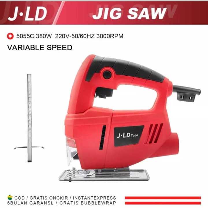 JLD Mesin Jig Saw Kayu Jig Saw Gergaji 380 Watt Kayu Jig Saw Gergaji 220V Speed Gergaji