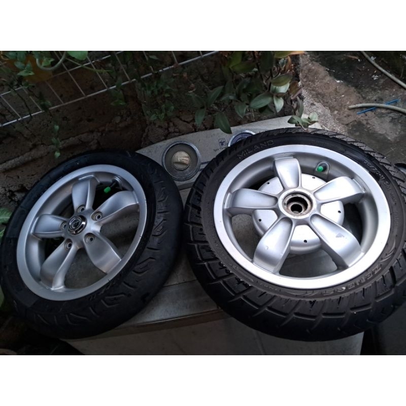 Velg primavera sprint vespa matic modern vesmet pelek racing palang original ori copotan standar kel