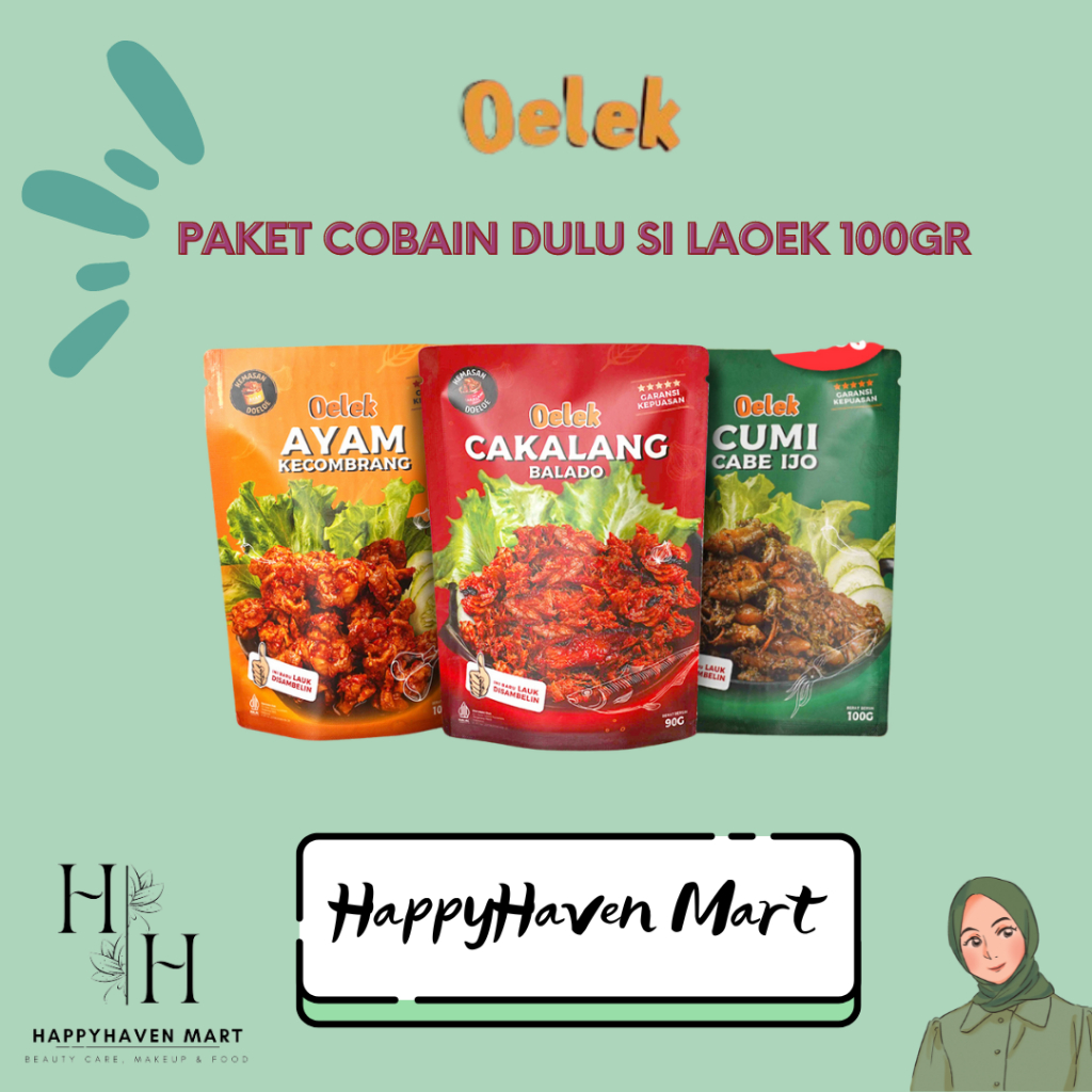 

Oelek Paket Cobain Dulu Si Laoek (Cakalang Balado, Cumi Cabe Ijo, Ayam Kecombrang)