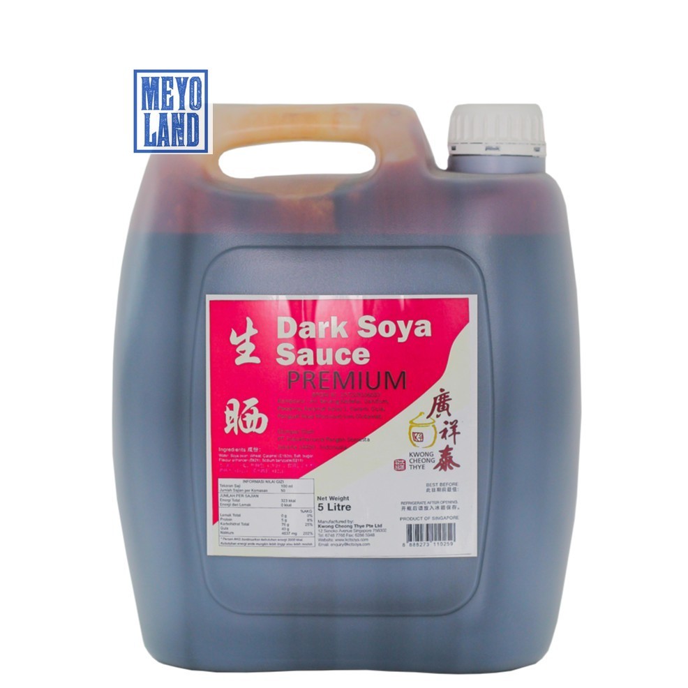 

Dark Soya Sauce PREMIUM KCT 5 L Kwong Cheong Thye SauS Grade 1 KCT Kecap Asin Saus Kedelai