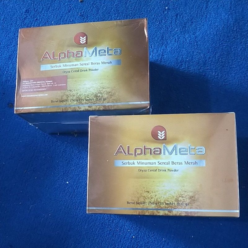 

AlphaMeta Alpameta Alpha Meta Serbuk Minuman Sereal Beras Merah 1 Box Isi 25 Saset