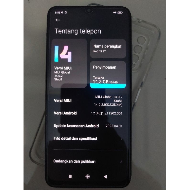 XIAOMI REDMI 9T 6/128 HITAM BLACK SECOND
