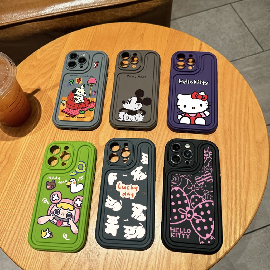 Case Mugelo Air Bag Pluffy Matte Protection Cutey Silikon Softcase Casing Hp For Oppo Vivo Samsung R