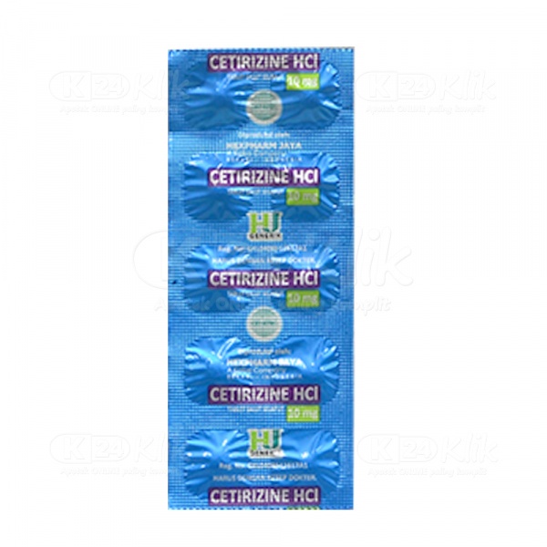 Cetirizine 10mg strip