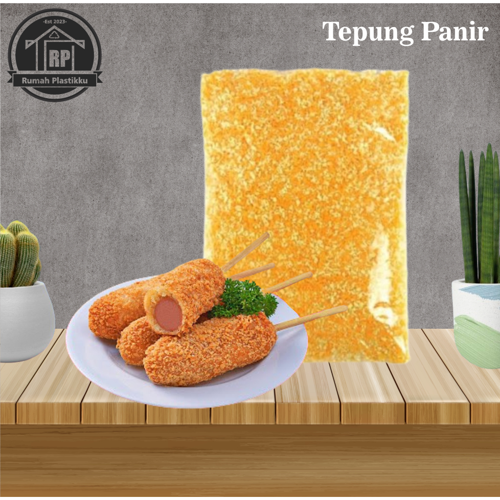 

Tepung Roti/ Tepung Panir/ Bread Crumb / Kemasan Repack 250gr dan 1kg / Warna