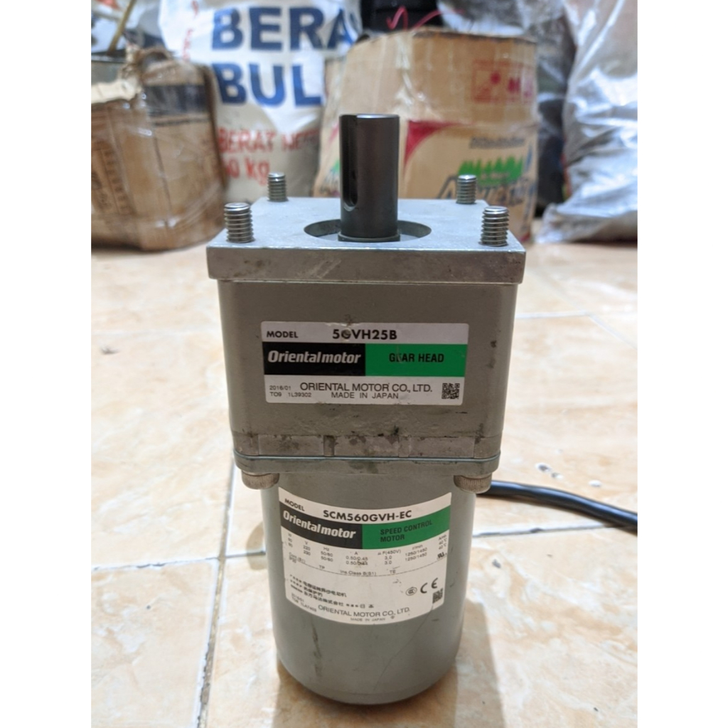 AC Motor Gearbox 60W 220V Ratio - 1 : 25 60 Rpm ORIENTAL MOTOR Varian Speed Control