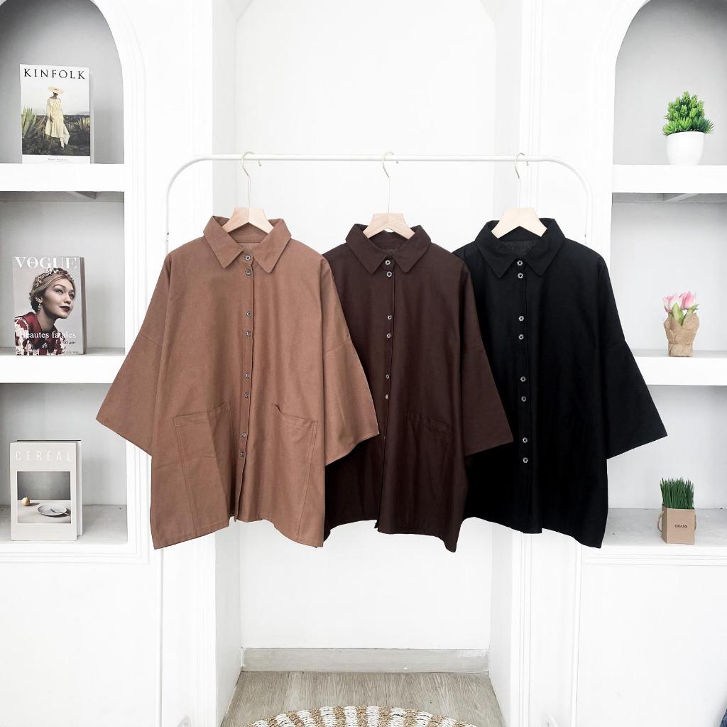KEMEJA OVERSIZE WANITA/KEMEJA OVERSIZE/KEMEJA WANITA OVERSIZE/KEMEJA OVERSIZE WANITA LUCU/