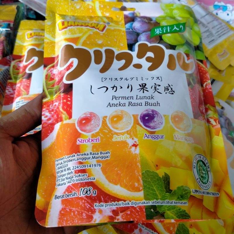 

1 Pack Permen Lunak Rasa Buah Mangga Gummy Viral bisa dikupas isi 25pcs