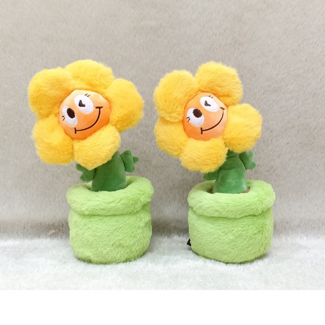 Boneka Pot Bunga Matahari - Boneka Dekorasi Tanaman Bunga Matahari