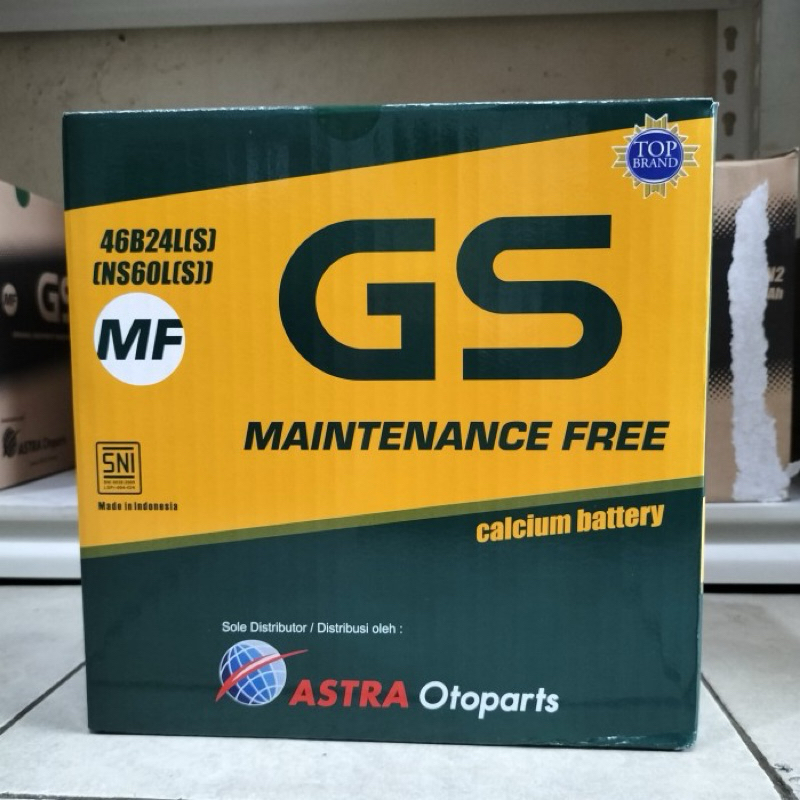 Aki Gs untuk Mobil Toyota Innova Bensin lama, Yaris,Honda CRV, New Civic, odyssey,Mitsubishi Galant,
